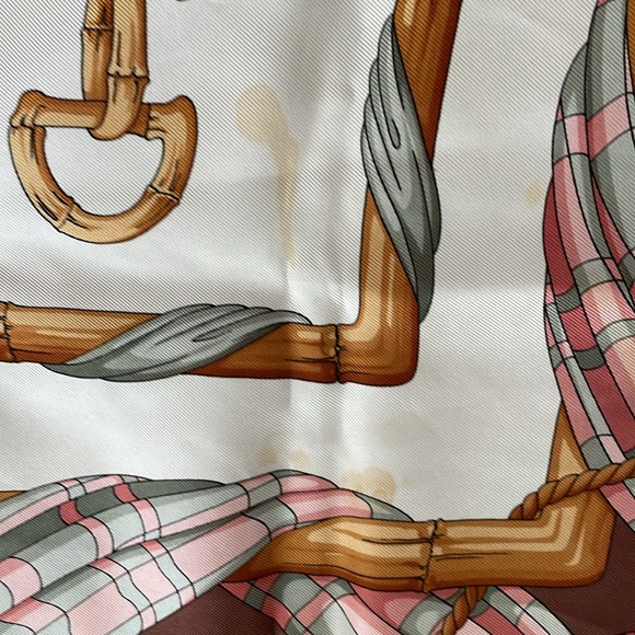 Vintage Gucci Horsebit Silk Scarf - Picture 6 of 6